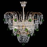 Люстра Агата Венеция №2 - 3 лампы зеленая в Подольске