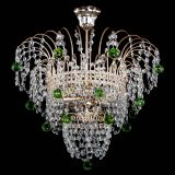 Люстра Агата Венеция №2 - 3 лампы зеленая в Подольске