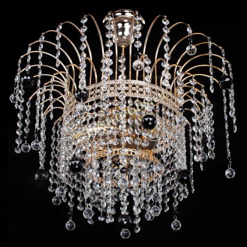 Люстра Агата Венеция №3 черная в Подольске Гусь Хрустальный