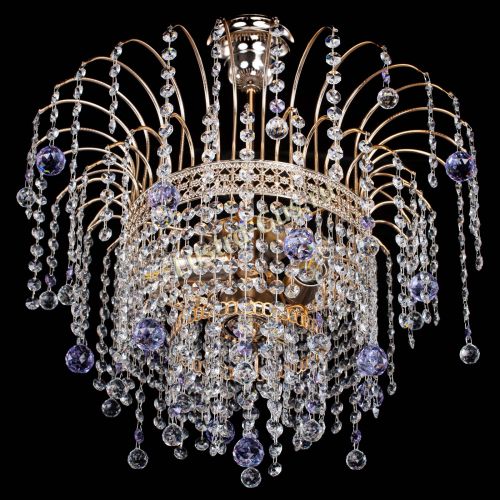 Люстра Агата Венеция №3 фиолетовая в Подольске Гусь Хрустальный