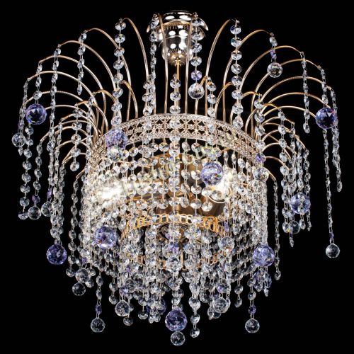 Люстра Агата Венеция №3 фиолетовая в Подольске Гусь Хрустальный