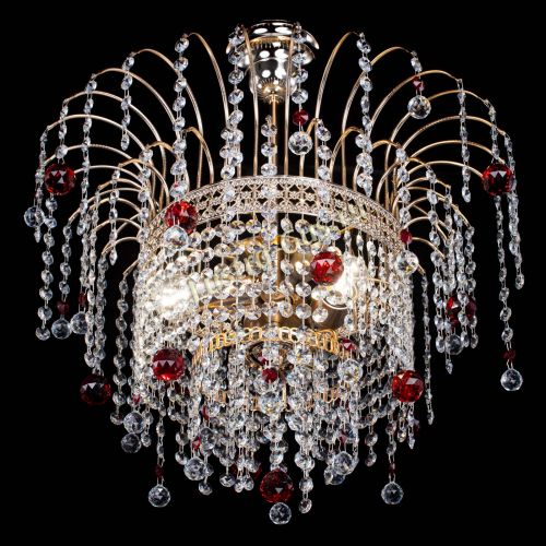 Люстра Агата Венеция №3 красная в Подольске Гусь Хрустальный