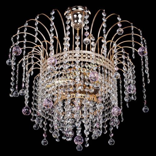 Люстра Агата Венеция №3 розовая в Подольске Гусь Хрустальный