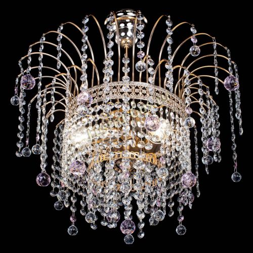 Люстра Агата Венеция №3 розовая в Подольске Гусь Хрустальный