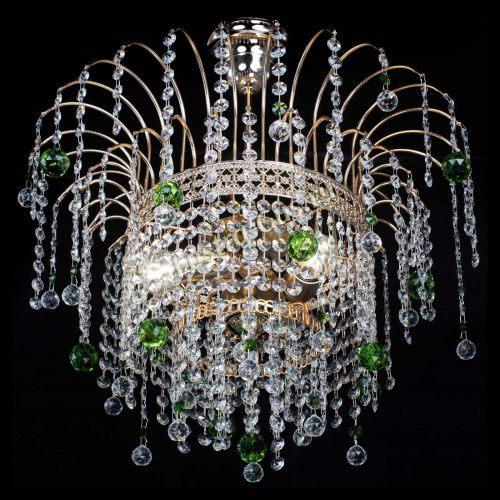 Люстра Агата Венеция №3 зеленая в Подольске Гусь Хрустальный