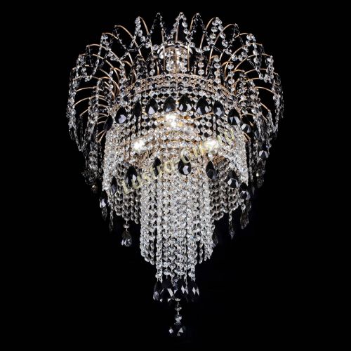 Люстра Агата Венеция №4 длинная Черная в Подольске Гусь Хрустальный