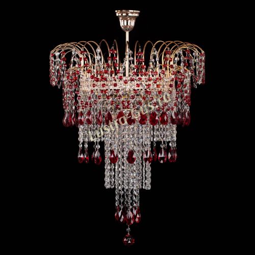 Люстра Агата Венеция №4 длинная Красная в Подольске Люстра Агата Венеция №4 длинная Красная в Подольске