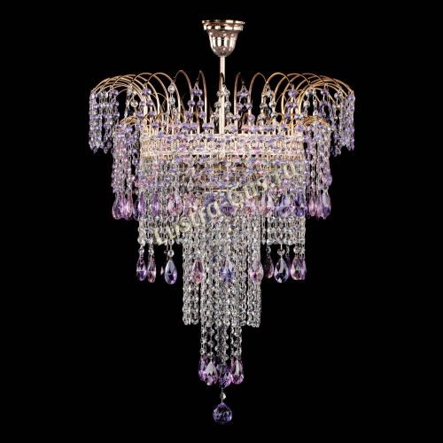 Люстра Агата Венеция №4 длинная Разноцветная в Подольске Гусь Хрустальный