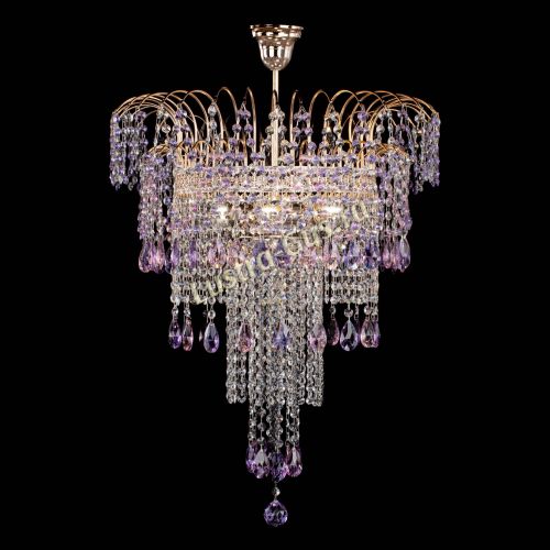 Люстра Агата Венеция №4 длинная Разноцветная в Подольске Гусь Хрустальный