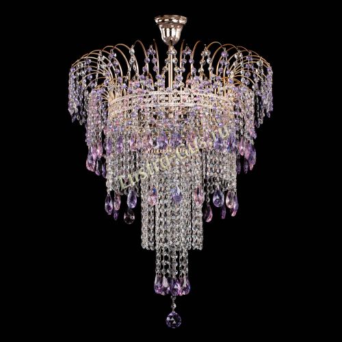 Люстра Агата Венеция №4 длинная Разноцветная в Подольске Гусь Хрустальный