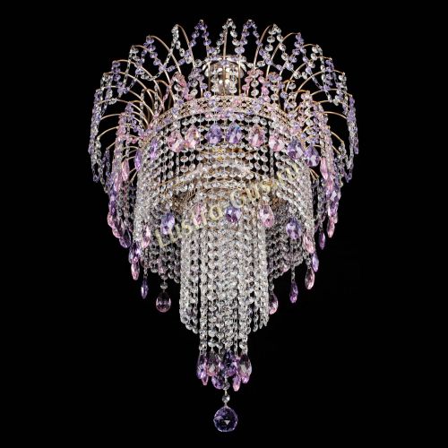 Люстра Агата Венеция №4 длинная Разноцветная в Подольске Гусь Хрустальный