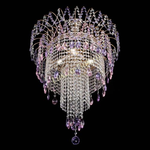 Люстра Агата Венеция №4 длинная Разноцветная в Подольске Гусь Хрустальный