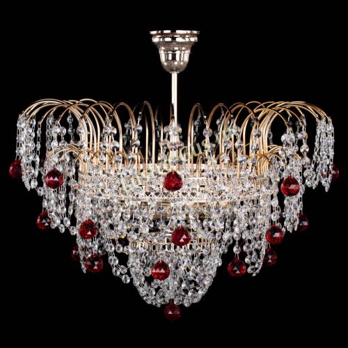 Люстра Агата Венеция №4 шар красная в Подольске Люстра Агата Венеция №4 шар красная в Подольске
