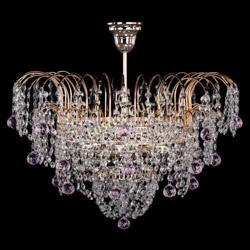 Люстра Агата Венеция №4 шар розовая в Подольске Гусь Хрустальный