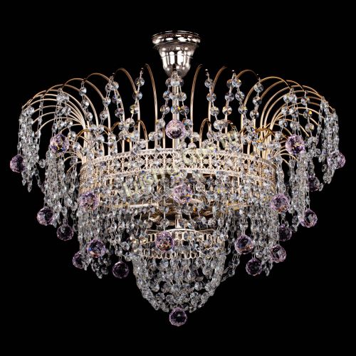 Люстра Агата Венеция №4 шар розовая в Подольске Гусь Хрустальный
