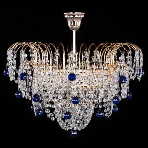 Люстра Агата Венеция №4 шар синяя в Подольске Люстра Агата Венеция №4 шар синяя в Подольске