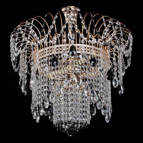 Люстра Агата Венеция №4 черная в Подольске Гусь Хрустальный