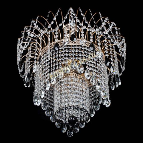 Люстра Агата Венеция №4 черная в Подольске Гусь Хрустальный