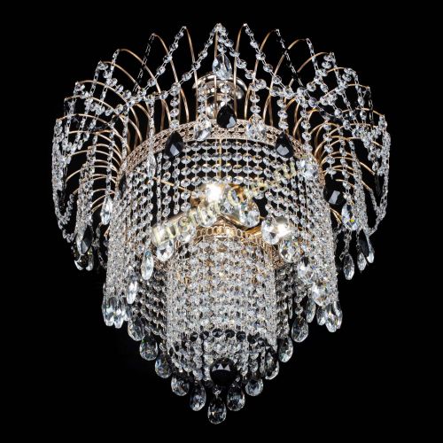 Люстра Агата Венеция №4 черная в Подольске Гусь Хрустальный