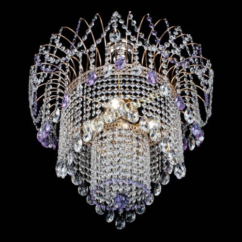 Люстра Агата Венеция №4 фиолетовая в Подольске Гусь Хрустальный