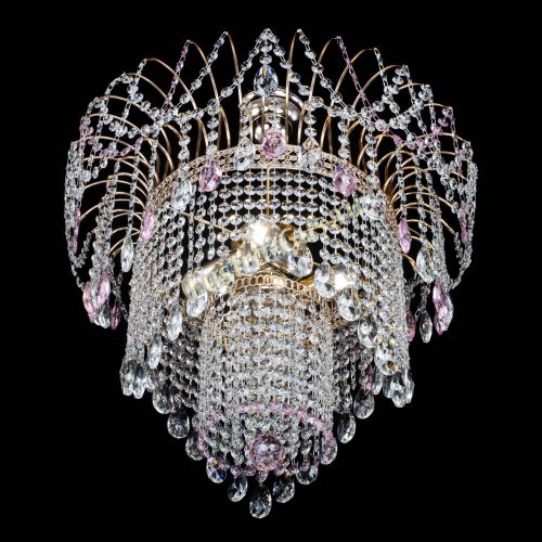 Люстра Агата Венеция №4 розовая в Подольске Гусь Хрустальный