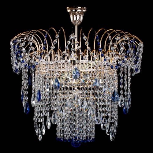 Люстра Агата Венеция №4 синяя в Подольске Гусь Хрустальный