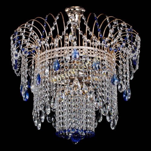 Люстра Агата Венеция №4 синяя в Подольске Гусь Хрустальный