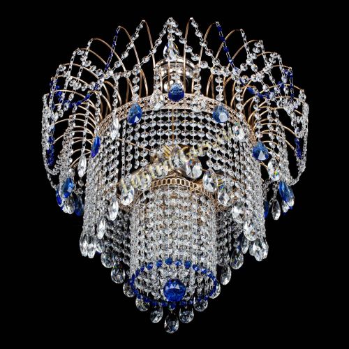 Люстра Агата Венеция №4 синяя в Подольске Гусь Хрустальный