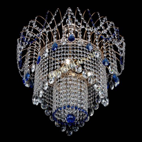 Люстра Агата Венеция №4 синяя в Подольске Гусь Хрустальный