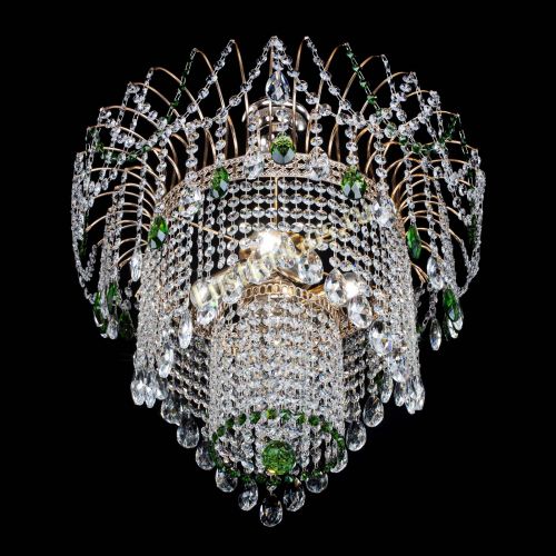 Люстра Агата Венеция №4 зеленая в Подольске Гусь Хрустальный