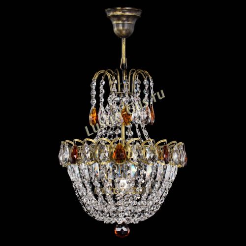 Люстра Астра №1 с подвесом под бронзу Чайная в Подольске Гусь Хрустальный