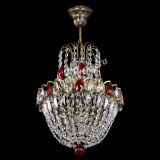 Люстра Астра №1 с подвесом под бронзу Красная в Подольске