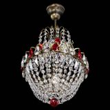 Люстра Астра №1 с подвесом под бронзу Красная в Подольске