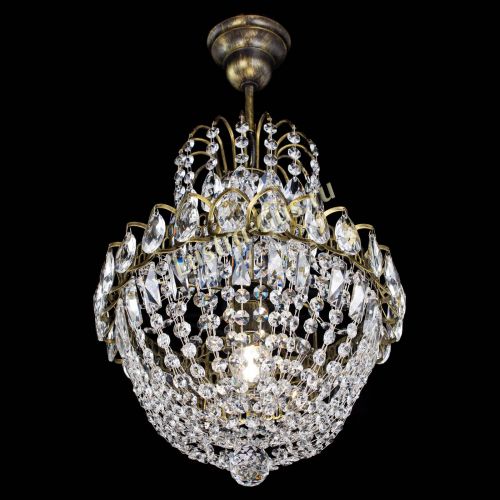 Люстра Астра №1 с подвесом под бронзу в Подольске Гусь Хрустальный