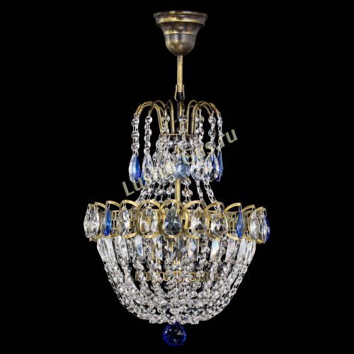 Люстра Астра №1 с подвесом под бронзу Синяя в Подольске Люстра Астра №1 с подвесом под бронзу Синяя в Подольске