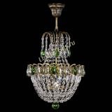Люстра Астра №1 с подвесом под бронзу Зеленая в Подольске