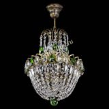 Люстра Астра №1 с подвесом под бронзу Зеленая в Подольске