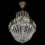 Люстра Астра №1 с подвесом под бронзу Зеленая в Подольске