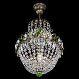 Люстра Астра №1 с подвесом под бронзу Зеленая в Подольске