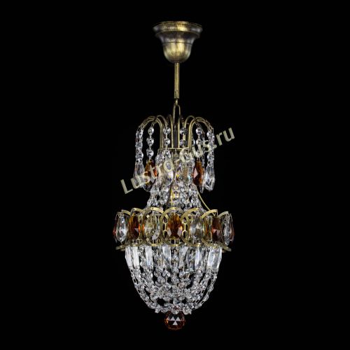 Люстра Астра №1 узкая чайная под бронзу в Подольске Гусь Хрустальный