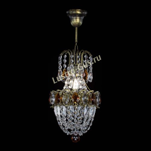 Люстра Астра №1 узкая чайная под бронзу в Подольске Гусь Хрустальный