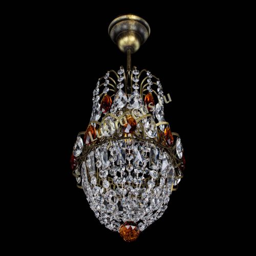 Люстра Астра №1 узкая чайная под бронзу в Подольске Гусь Хрустальный