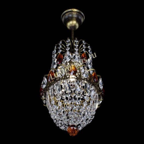 Люстра Астра №1 узкая чайная под бронзу в Подольске Гусь Хрустальный