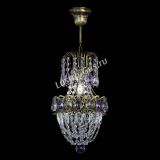 Люстра Астра №1 узкая фиолетовая под бронзу в Подольске