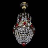 Люстра Астра №1 узкая красная под бронзу в Подольске