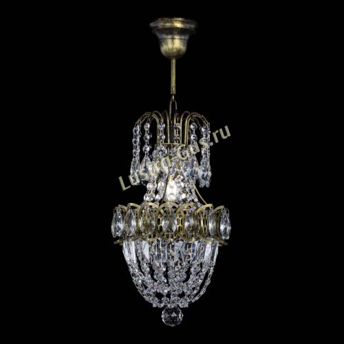 Люстра Астра №1 узкая с подвесом под бронзу в Подольске Гусь Хрустальный