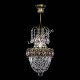 Люстра Астра №1 узкая розовая под бронзу в Подольске