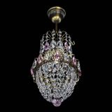 Люстра Астра №1 узкая розовая под бронзу в Подольске