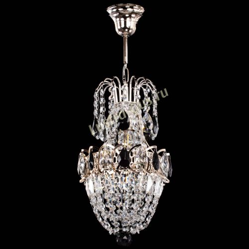 Люстра Астра №1 узкая черная в Подольске Гусь Хрустальный