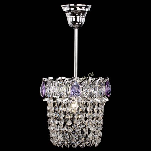 Люстра Астра ажур №1 фиолетовая в Подольске Гусь Хрустальный